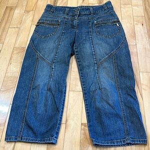 Sandwich Denim Capris